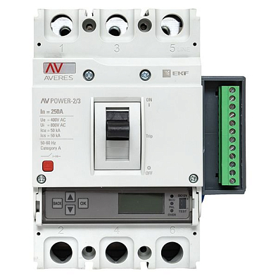 Автоматический выключатель AV POWER-2/3 250А 50kA ETU6.2 - фото14