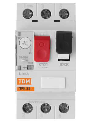 Пускатель ПРК32-32 In=32A Ir=24-32A Ue 660В TDM ELECTRIC - фото4