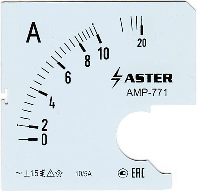 Шкала к амперметру AMP-771 10/5 А - фото1