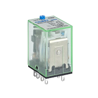 Промежуточное реле с кнопкой тестирования NJDC-17(D)/3ZS 3 конт. с инд. LED 5А AC220В (R)