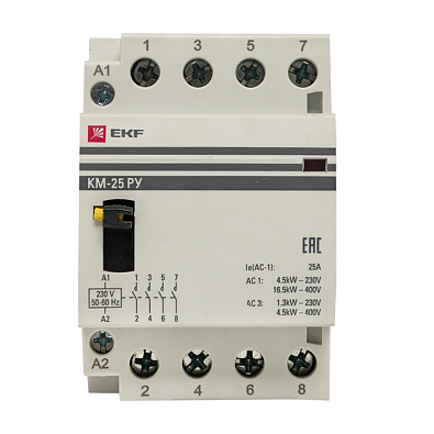 Контактор модульный КМ РУ 63А 4NO (3 мод.) EKF PROxima - фото8