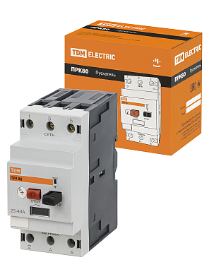 Пускатель ПРК80-40 In=40A Ir=25-40A Ue 660В TDM ELECTRIC - фото1