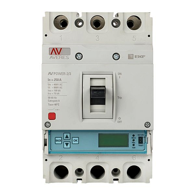 Автоматический выключатель AV POWER-2/3 250А 50kA ETU6.0 - фото12