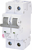 Автоматический выключатель ETIMAT 6 1p+N C 1,6А (6 kA)
