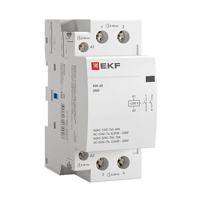 Контактор модульный КМ 40А 2NО (2 мод.) EKF PROxima - фото18