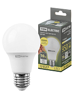 Лампа светодиодная А60 10 Вт, 230 В, 3000 К, E27 TDM ELECTRIC