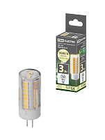 Лампа светодиодная G4-3 Вт-230 В-3000 К, SMD, 16x43 мм TDM ELECTRIC