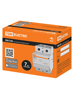 КМ100/2-100 1НО;1НЗ TDM ELECTRIC модульный контактор - фото3