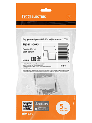 Внутренний угол КМВ 25х16 (4 шт./комп.) TDM ELECTRIC - фото3