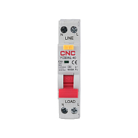 YCB9NL-40 6А 1P+N 6кА 30мА C AC компактный 18 мм ширина (электрон.) дифференциальный автоматический выключатель