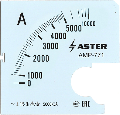 Шкала к амперметру AMP-771 5000/5 А - фото1