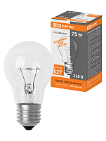 Лампа накаливания общего назначения  Б75 Вт-230 В-Е27 TDM ELECTRIC 