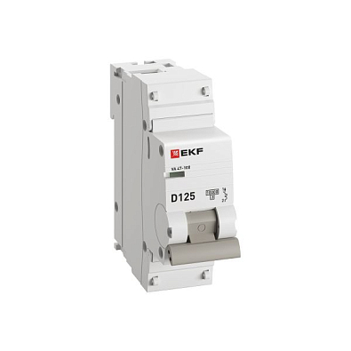 ВА 47-100 1P 125А (D) 10kA EKF PROxima автоматический выключатель, арт. mcb47100-1-125D-pro - фото9