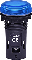 Лампа сигнал. LED матовая ECLI-024C-B 24V AC/DC (синяя)