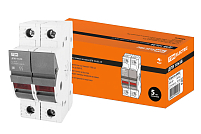 Держатель плавких вставок ДПВ 10х38 2П TDM ELECTRIC