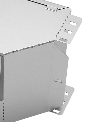 Ответвитель Т-образный вертикальный вниз боковой 100х200 мм TDM ELECTRIC - фото2