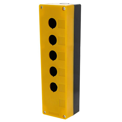 Корпус КП105 пластиковый 5 кнопок желтый EKF PROxima - фото5