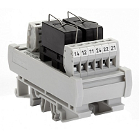 Релейный модуль двойной RMG 2-4 (24V AC/DC, 2 C/O, 5 A.)