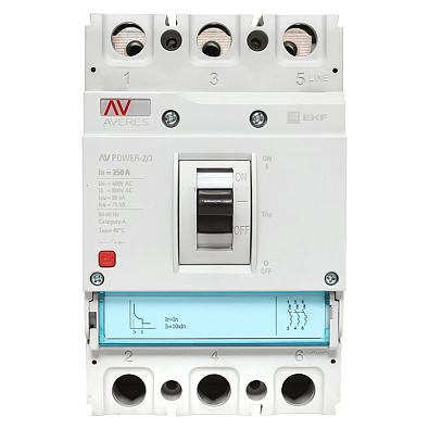 Автоматический выключатель AV POWER-2/3 250А 50kA ETU2.0 - фото7