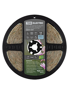 Лента светодиодная SMD2835-120 LED/м-IP65-12 В-9,6 Вт/м-4000 К (5 м) блистер TDM ELECTRIC - фото5