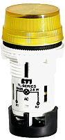Лампа сигнальная матовая TL04X1 240V AC (желтая)