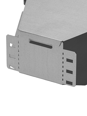 Поворот на 45 град. горизонтальный 100х300 мм TDM ELECTRIC - фото2