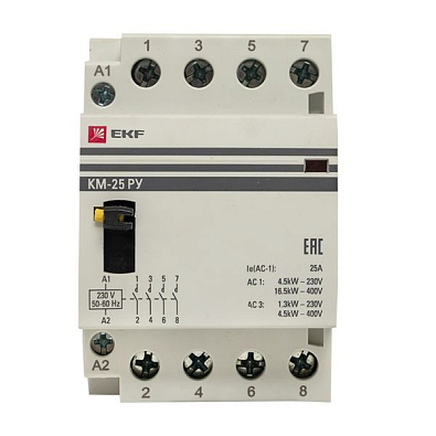 Контактор модульный КМ РУ 63А 4NO (3 мод.) EKF PROxima - фото13