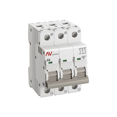 AV-6 DC 3P 6A (C) 6kA EKF AVERES выключатель автоматический, арт. mcb6-DC-3-06C-av - фото12