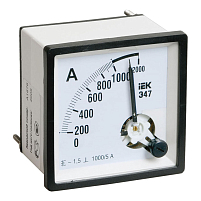 Амперметр Э47 2000/5А класс точности 1,5 (72х72 мм)