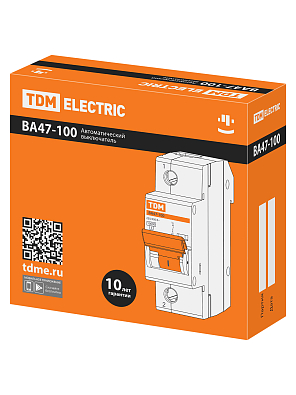 ВА47-100 1Р 35А 10кА  х-ка С TDM ELECTRIC модульный автоматический выключатель - фото8