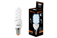 Лампа энергосберегающая КЛЛ-FSТ2-9 Вт-4000 К–Е14 (32х99 мм) TDM ELECTRIC