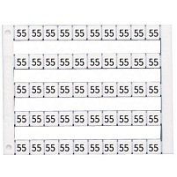 DY5,Горизонтальная маркировка  (1...10),  DY5, 1 пластина - 50 шт.