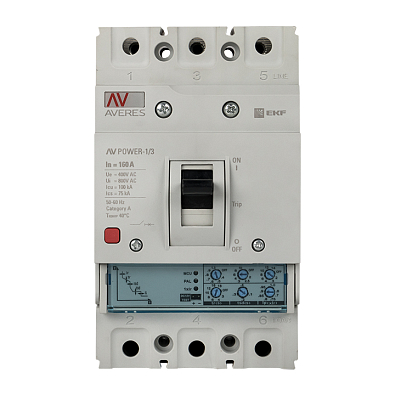 Автоматический выключатель AV POWER-1/3 160А 50kA ETU2.0 - фото7