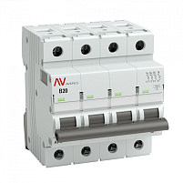 AV-6 4P 20A (B) 6kA EKF AVERES выключатель автоматический, арт. mcb6-4-20B-av