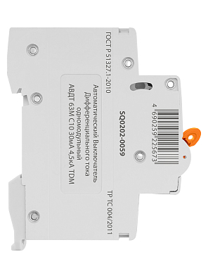 АВДТ 63М 2P(1P+N) C6 30мА 4,5кА TDM ELECTRIC дифференциальный автоматический выключатель - фото7