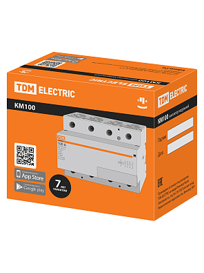 КМ100/4-100 4НО TDM ELECTRIC модульный контактор - фото3
