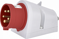 Вилка настенная с реверсом фаз EPO-1653 IP44 (16A, 400V, 3P+N+PE)