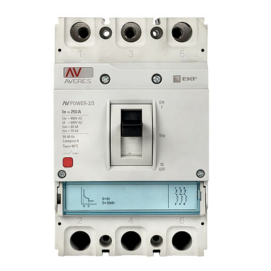 Автоматический выключатель AV POWER-2/3 250А 80kA TR EKF AVERES - фото13