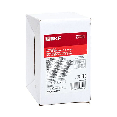 Переключатель кулачковый ПК-1-103 25А 3P «0-1-2-3» EKF PROxima - фото31