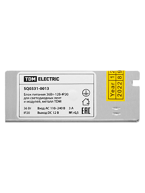 Блок питания 36Вт-12В-IP20  для светодиодных лент и модулей, метал TDM ELECTRIC - фото5