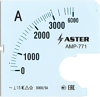 Шкала к амперметру AMP-771 3000/5 А