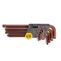 Набор ключей TORX КТ-9-S (Т10-Т50) серия KBT-PROFESSIONAL