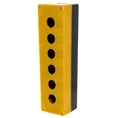 Корпус КП106 пластиковый 6 кнопок желтый EKF PROxima - фото7