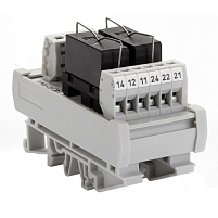 Релейный модуль двойной RMG 2-2 (24V AC/DC, 2 C/O, 5 A.)