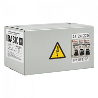 Ящик с понижающим трансформатором ЯТП 0,25кВА 220/24В (3 автомата) EKF Basic