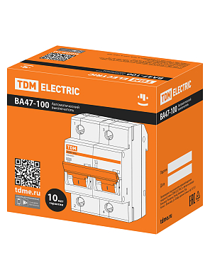 ВА47-100 2Р 35А 10кА  х-ка С TDM ELECTRIC модульный автоматический выключатель - фото8