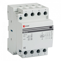 Контактор модульный КМ 16А 3NО+NC (3 мод.) EKF PROxima