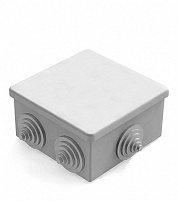 Коробка распаячная для наружного монтажа, 6 гермовводов, 85х85х40мм, IP44