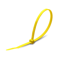 Стяжка нейлоновая КСС 5х300 (желт) (100шт) (Fortisflex)