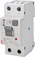 Дифференциальный автоматический выключатель KZS-2M2p EDI C 25/0,03 тип A (10kA) (нижн. подключ.)